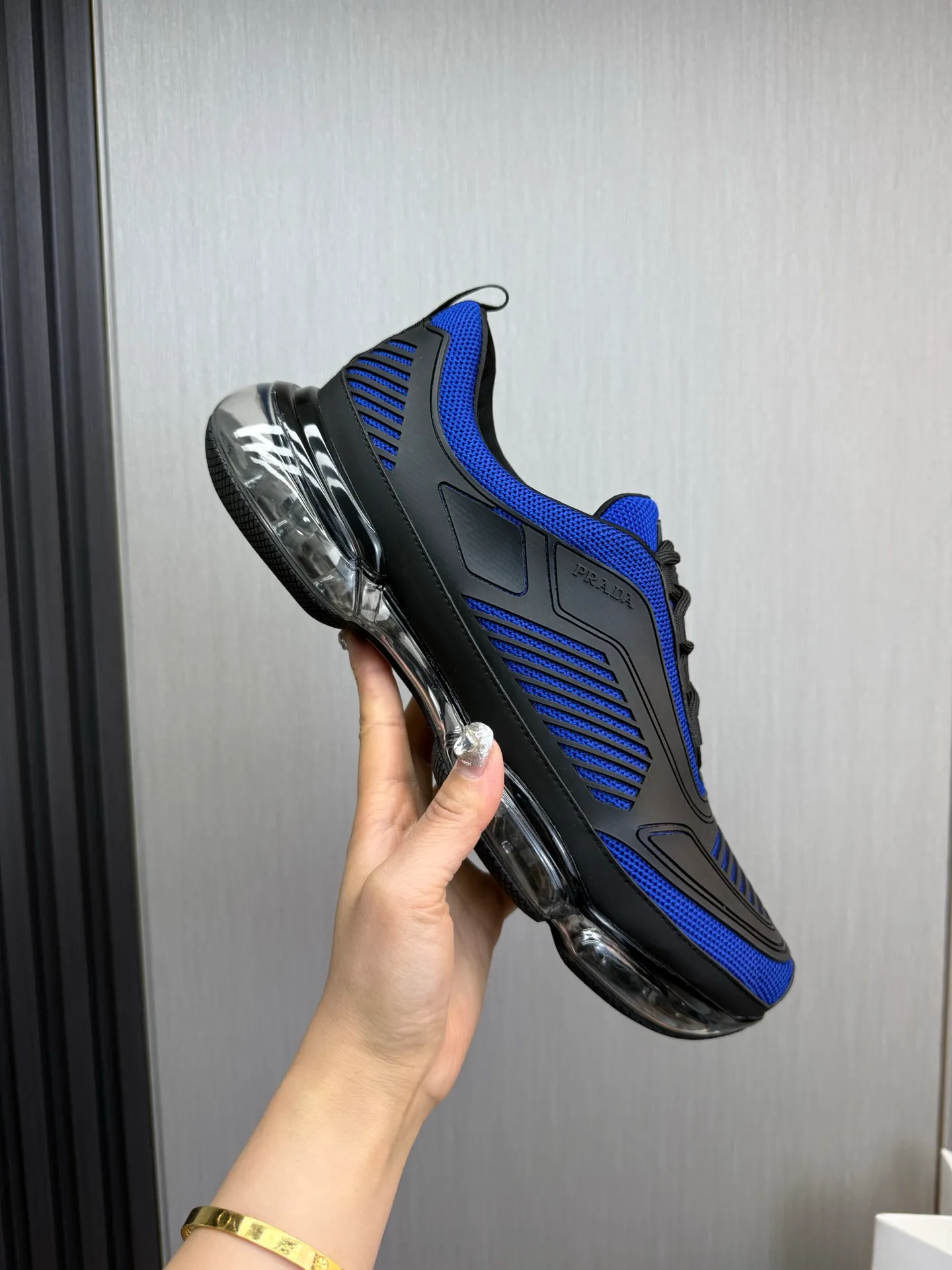 Men's shoes 💰640💰 [PRADA] Men's shoes are popular in the counter, high-quality shipments ✔️Official website synchronization, original fly-woven epoxy fabric + cowhide lining, 1⃣️ to 1⃣️ replica, original air-cushion original bottom, 38-45 (one size larger)